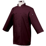 Chef Works JLCL BLK M Basic 3 4 Sleeve Chef Coat